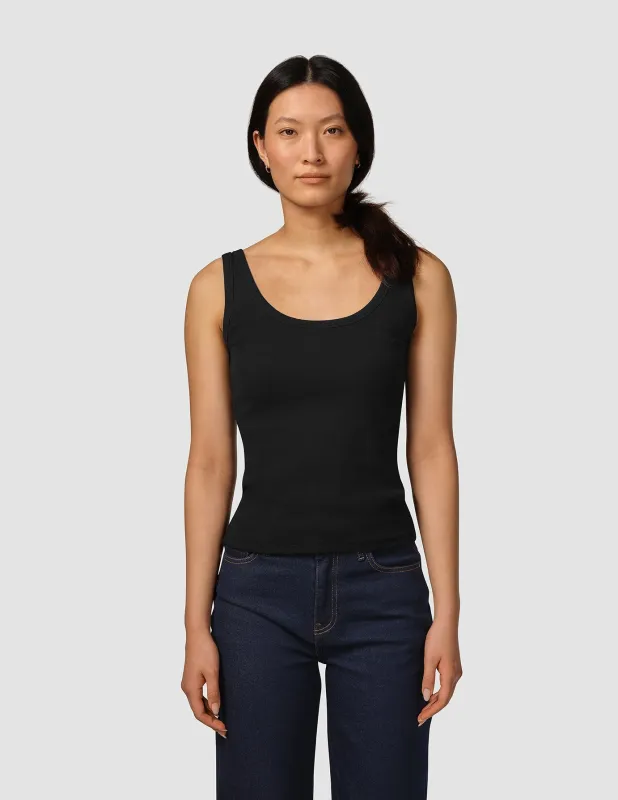 Rib Tank Top Black sold by Shaping New Tomorrow