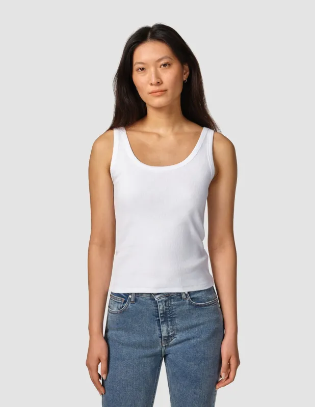 Rib Tank Top White sold by Shaping New Tomorrow