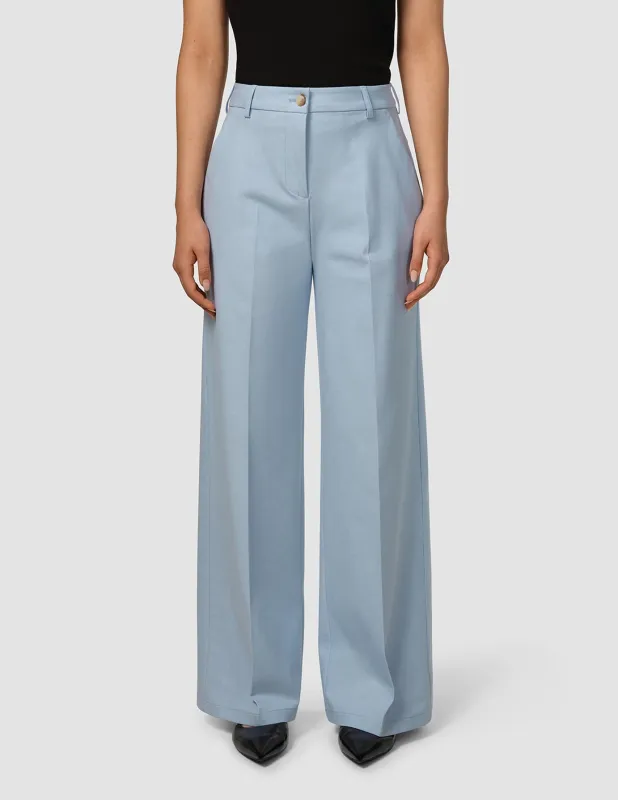Essential Pants Wide Sky Blue Melange sold by Shaping New Tomorrow