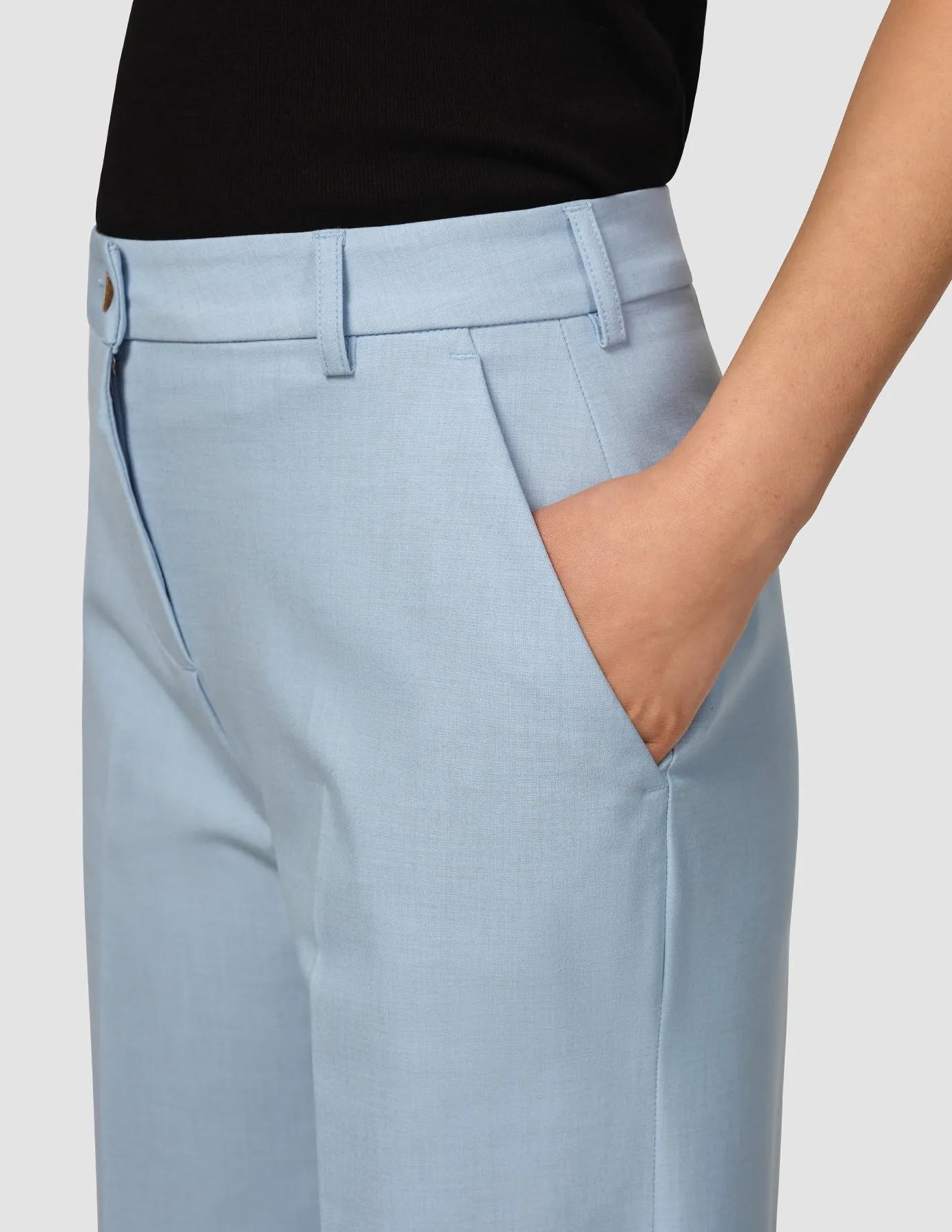 Essential Pants Wide Sky Blue Melange sold by Shaping New Tomorrow product image thumbnail 5
