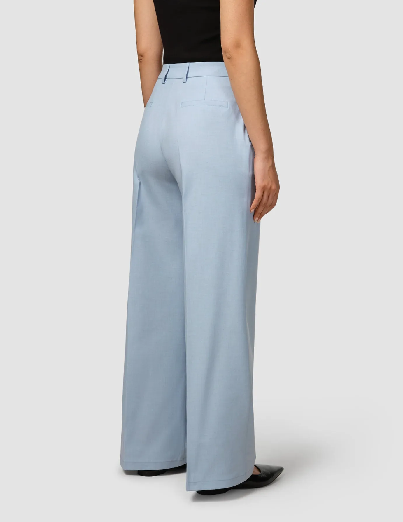 Essential Pants Wide Sky Blue Melange sold by Shaping New Tomorrow product image thumbnail 4