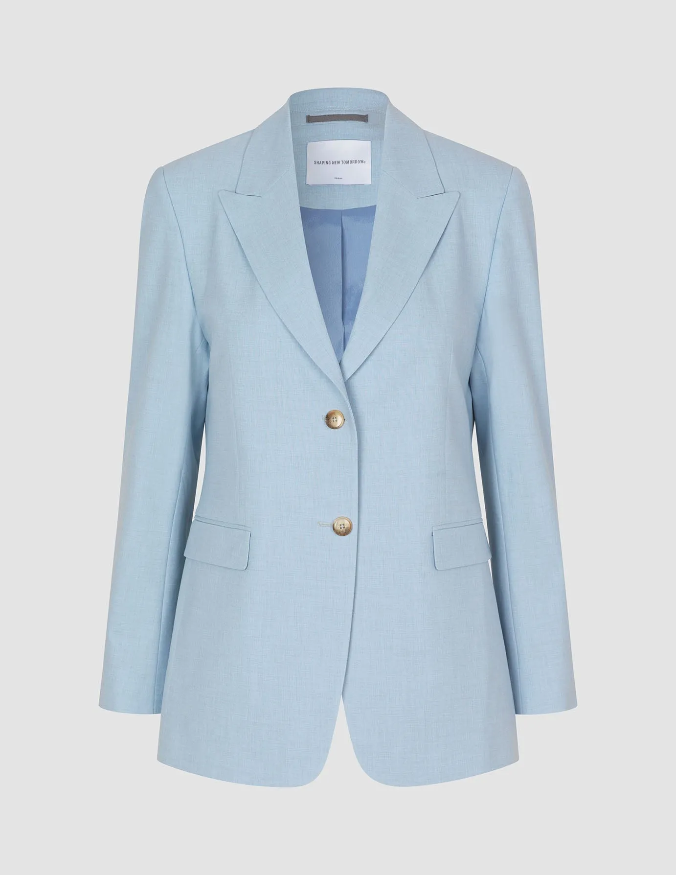 Essential Blazer Sky Blue Melange sold by Shaping New Tomorrow product image thumbnail 3