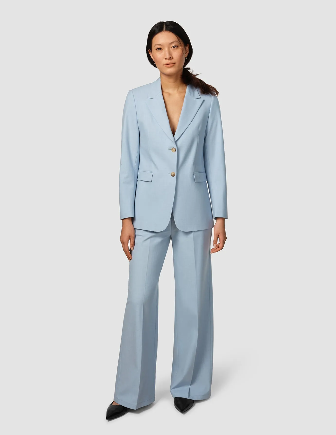 Essential Blazer Sky Blue Melange sold by Shaping New Tomorrow product image thumbnail 2