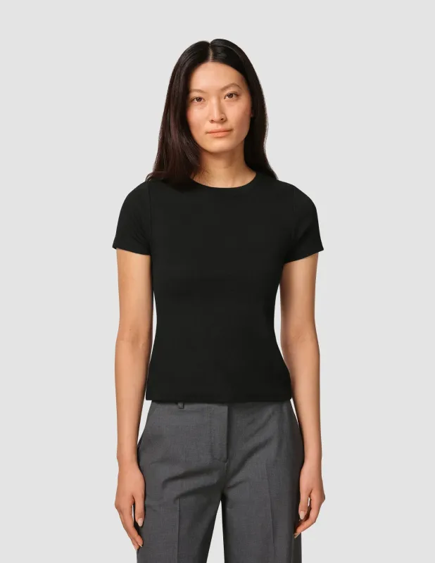 Rib T-Shirt Black sold by Shaping New Tomorrow