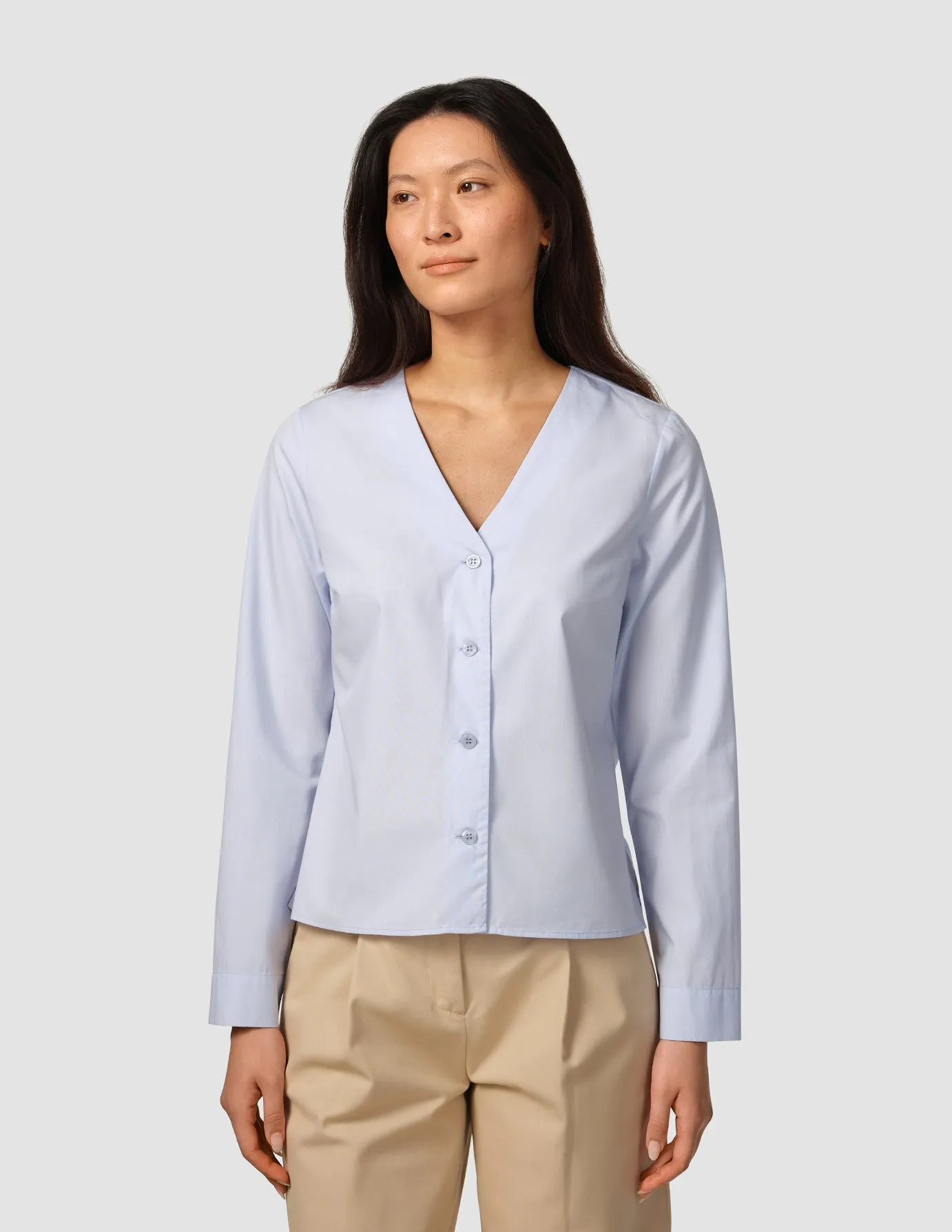 Madison Blouse Powder Blue sold by Shaping New Tomorrow