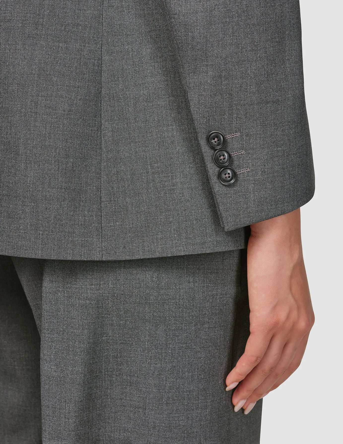 Essential Blazer Dark Grey Melange sold by Shaping New Tomorrow product image thumbnail 5
