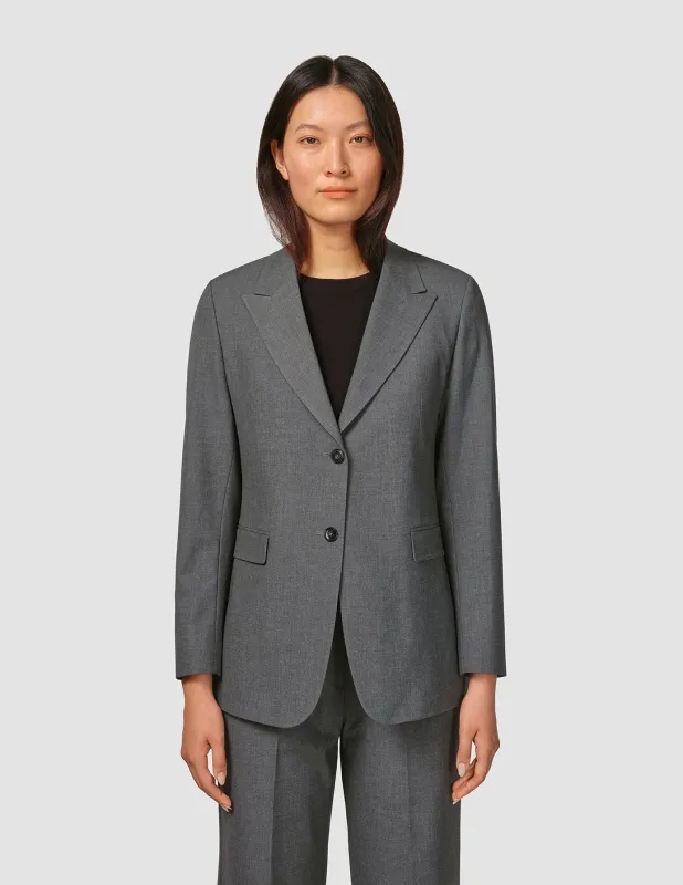 Essential Blazer Dark Grey Melange sold by Shaping New Tomorrow