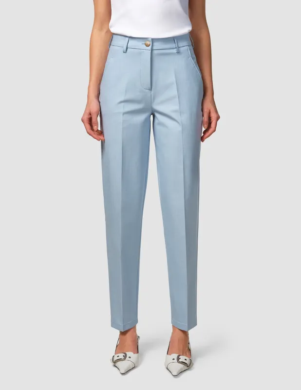 Essential Pants Tapered Sky Blue Melange sold by Shaping New Tomorrow