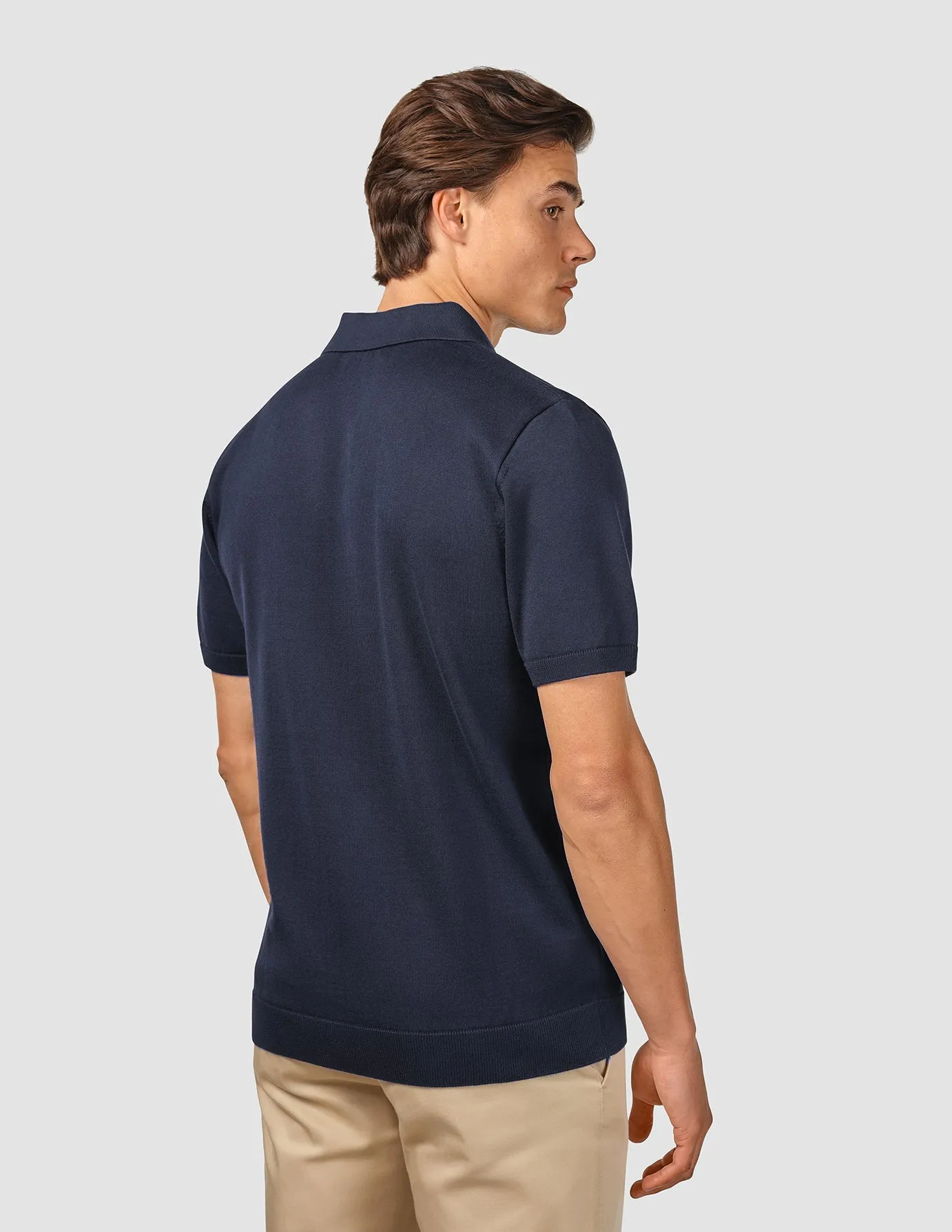 Everyday Knit Short Sleeve Polo Navy sold by Shaping New Tomorrow product image thumbnail 4