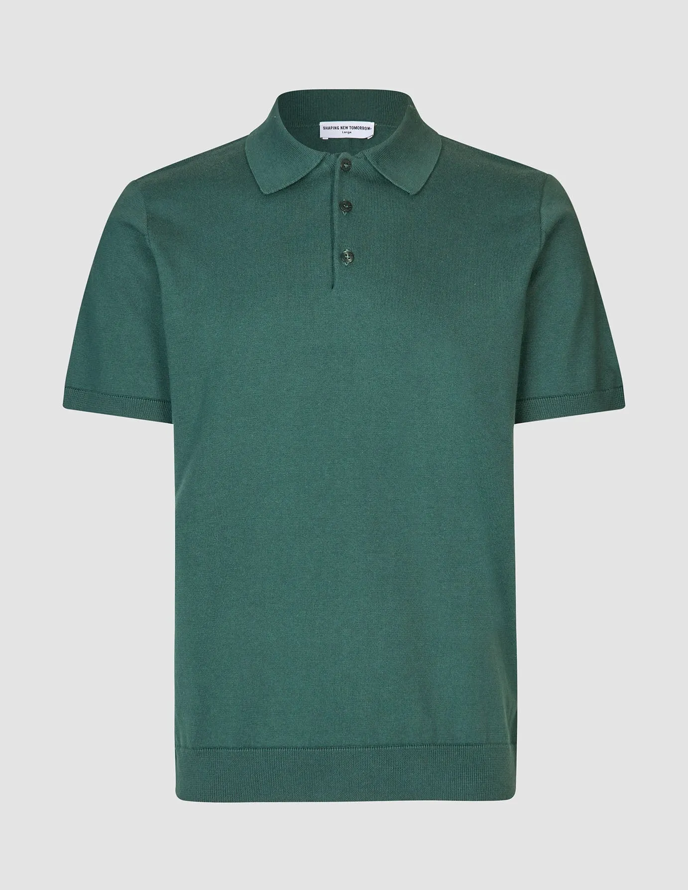 Everyday Knit Short Sleeve Polo Shadow Green sold by Shaping New Tomorrow product image thumbnail 3