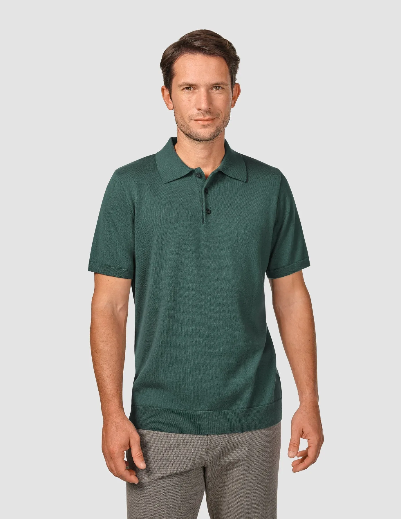 Everyday Knit Short Sleeve Polo Shadow Green sold by Shaping New Tomorrow