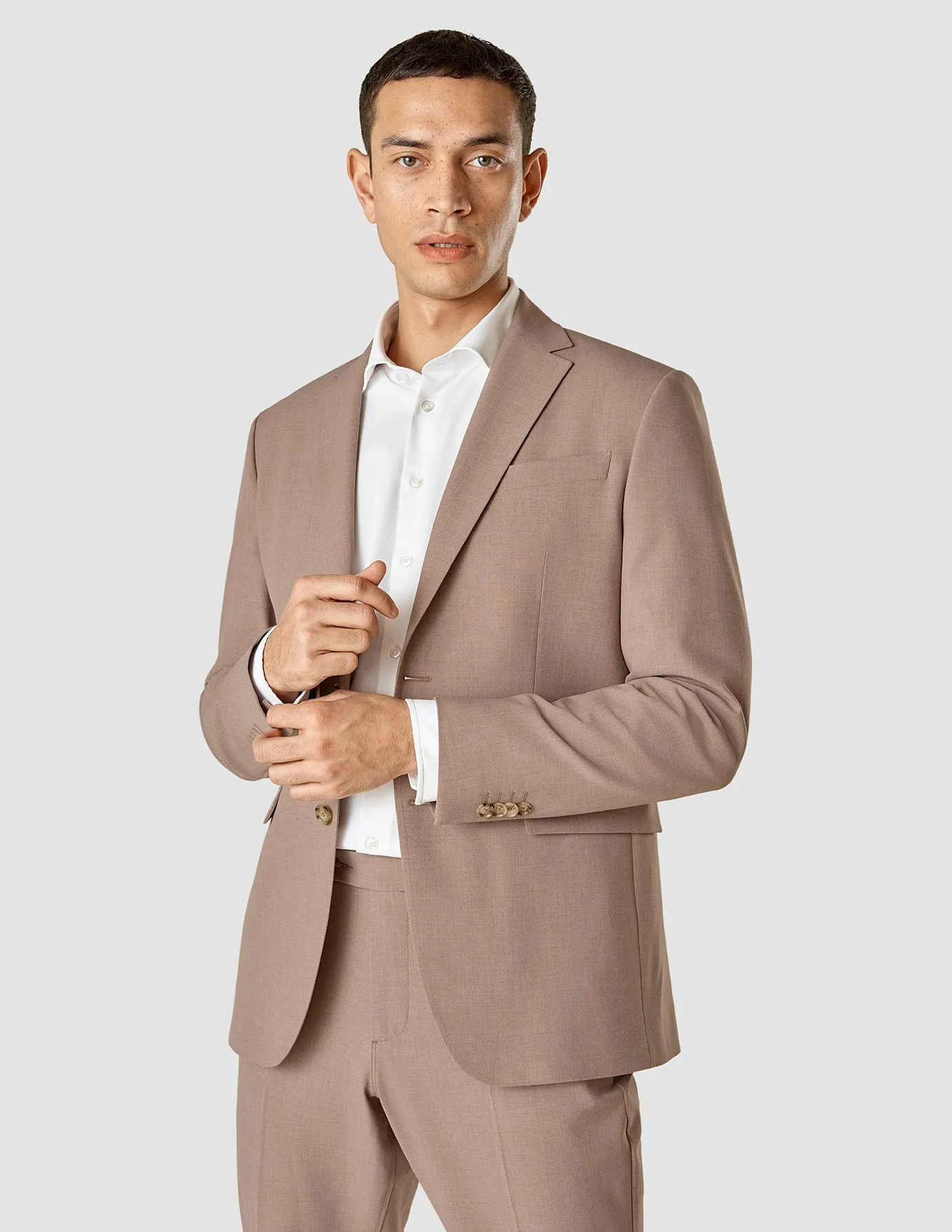 Essential Blazer Dusty Lilac Melange Slim sold by Shaping New Tomorrow