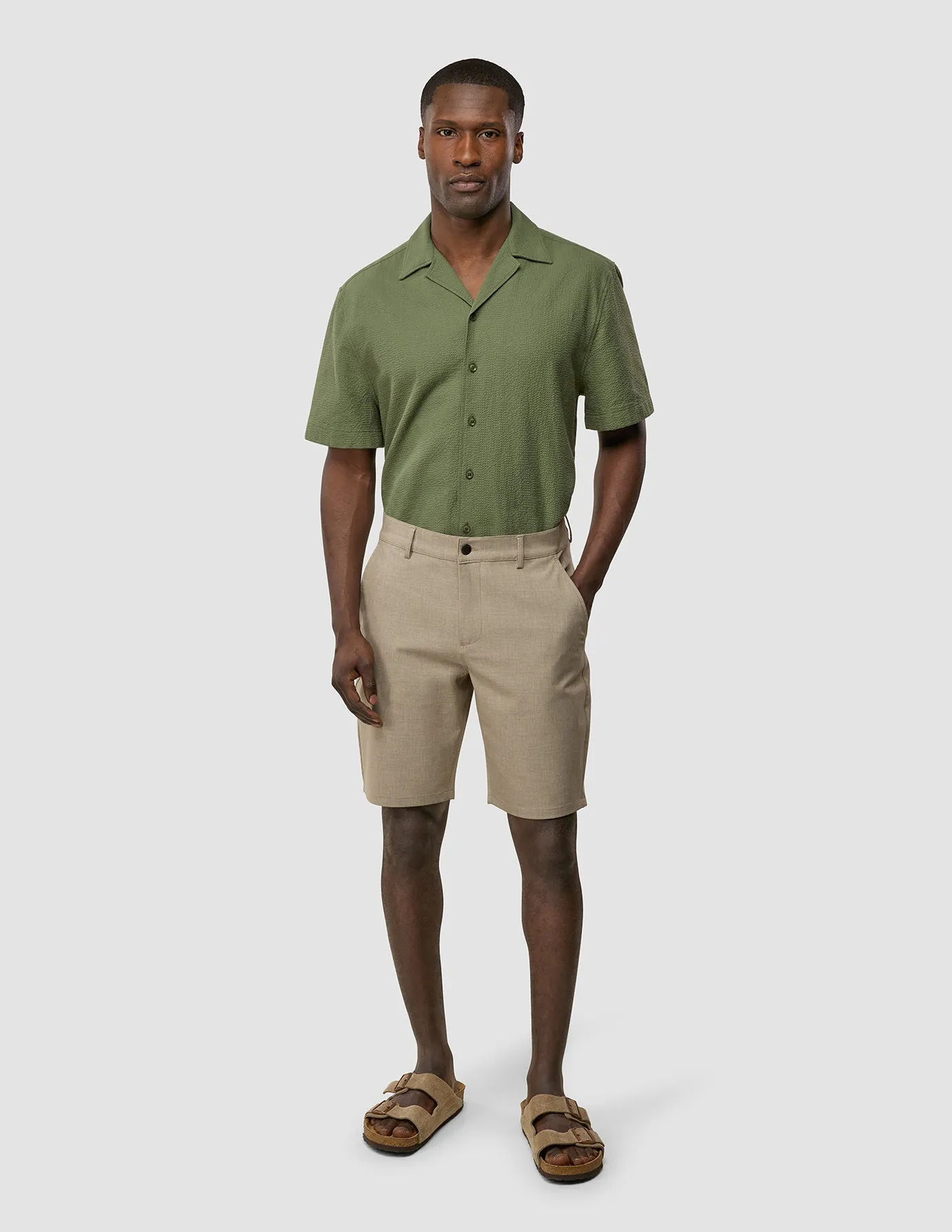 Essential Shorts Beige Melange sold by Shaping New Tomorrow product image thumbnail 2