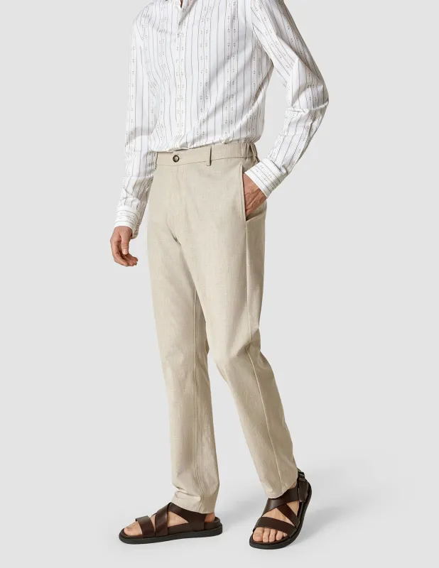 Tech Linen Elastic Pants Sandshell sold by Shaping New Tomorrow