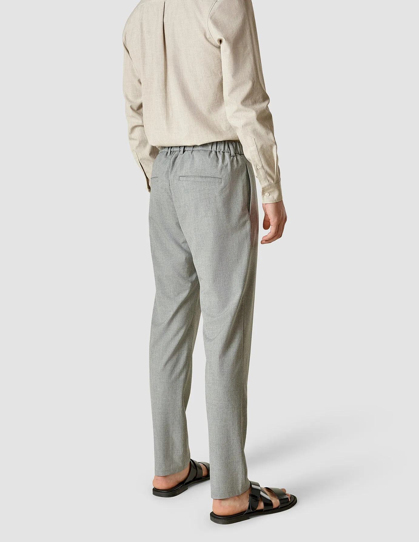 Tech Linen Elastic Pants Charcoal sold by Shaping New Tomorrow product image thumbnail 4