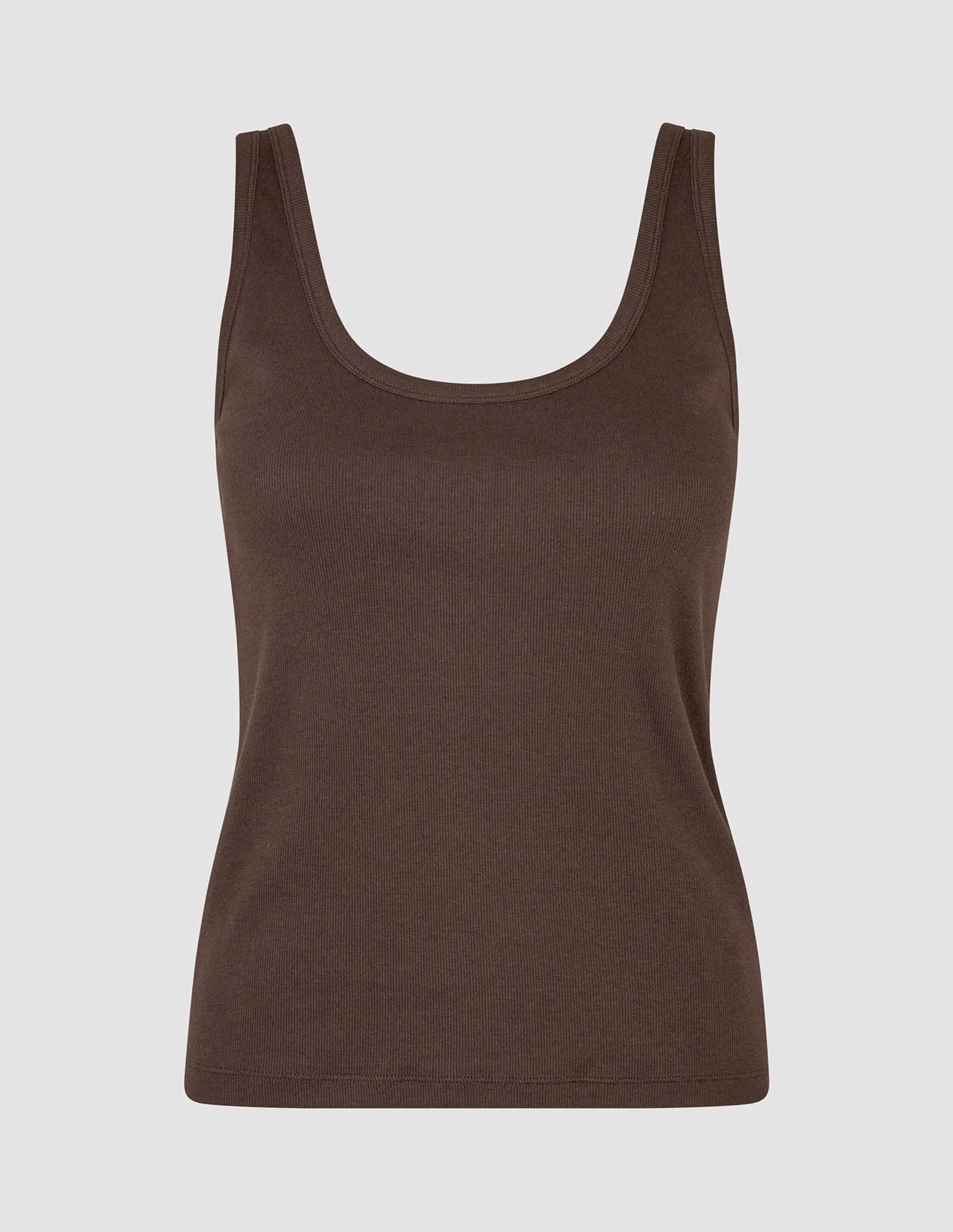 Women's Rib Tank Top Espresso sold by Shaping New Tomorrow product image thumbnail 3