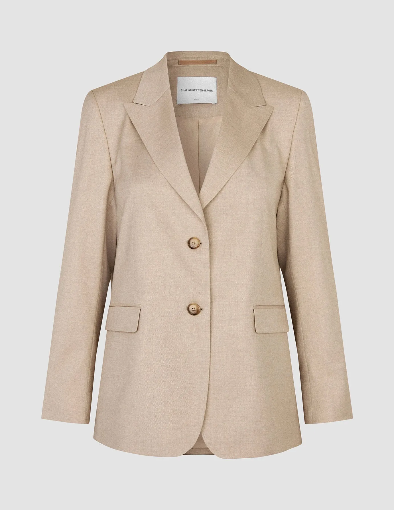 Women's Skye Blazer Sandy Beige Melange sold by Shaping New Tomorrow product image thumbnail 3