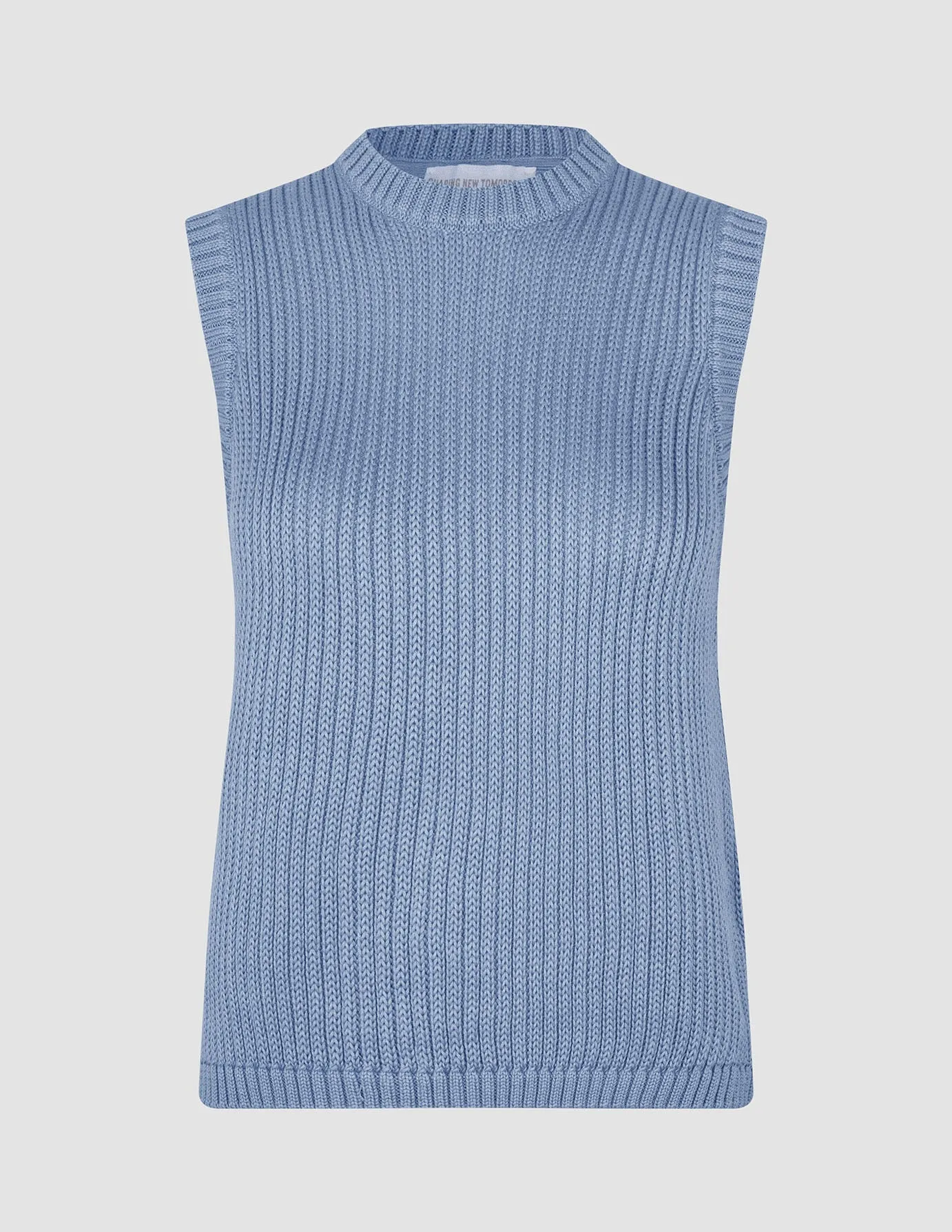 Women's Structured Knit Top Serenity Blue sold by Shaping New Tomorrow product image thumbnail 3