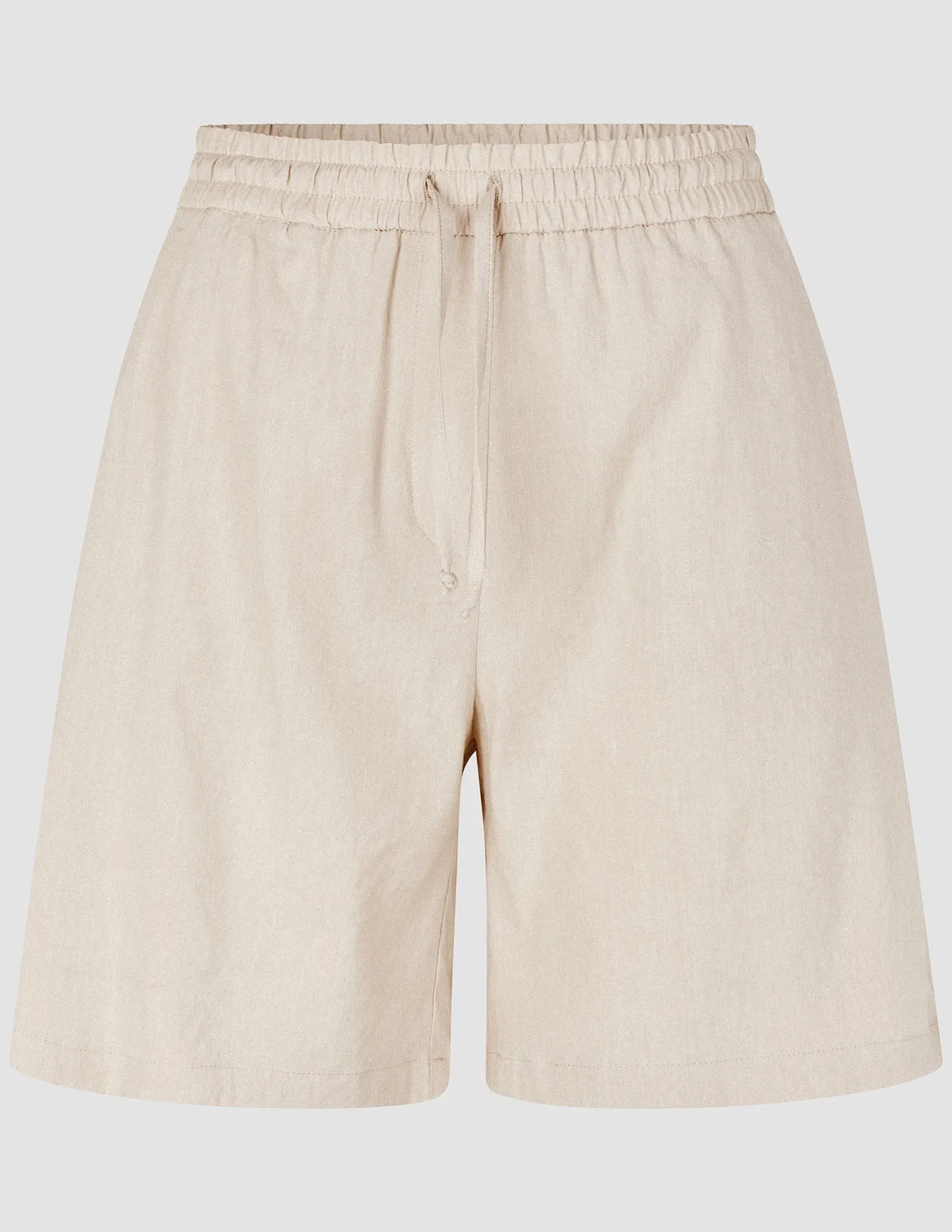 Women's Linen Shorts Relaxed Sandy Beige sold by Shaping New Tomorrow product image thumbnail 3