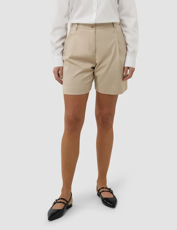 Women's Skye Shorts Sandy Beige Melange sold by Shaping New Tomorrow