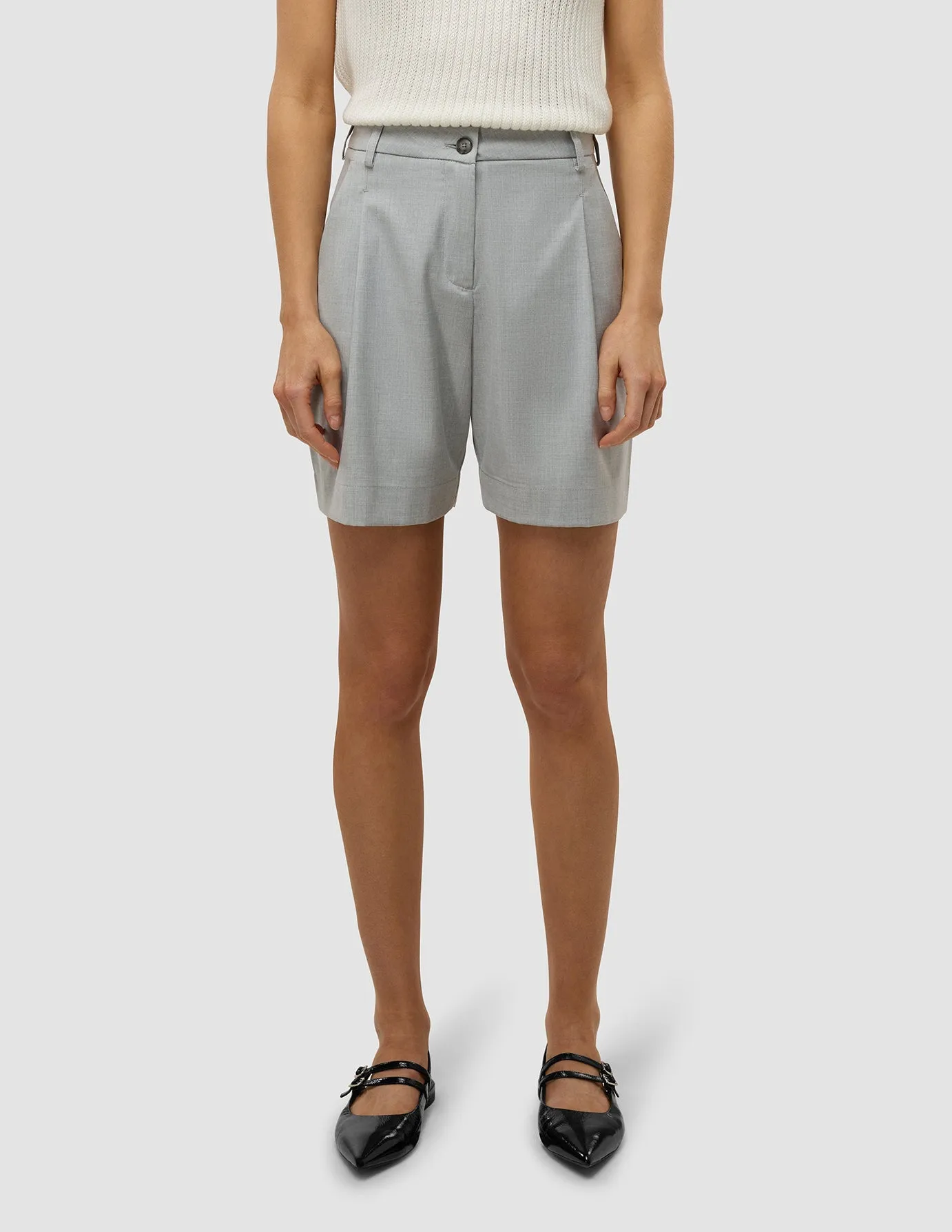 Women's Skye Shorts Grey Pine Melange sold by Shaping New Tomorrow