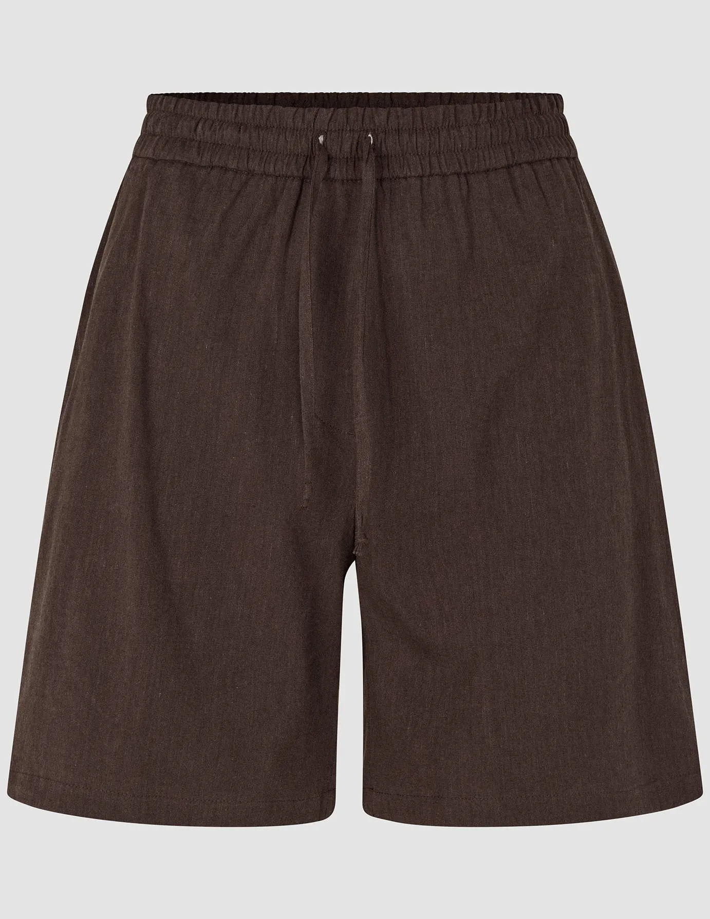 Women's Linen Shorts Relaxed Espresso sold by Shaping New Tomorrow product image thumbnail 3