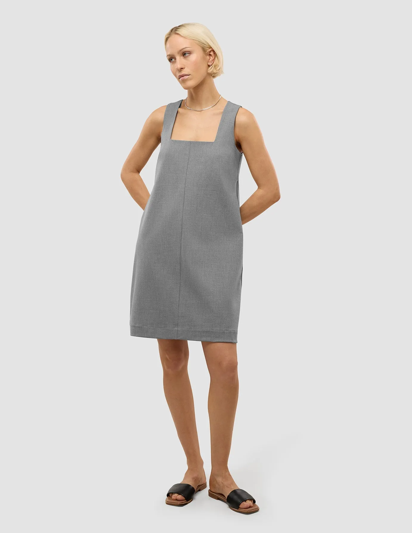Women's Essential Spencer Dress Cloud Grey sold by Shaping New Tomorrow