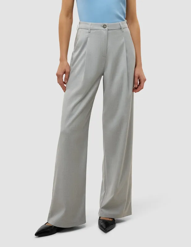 Women's Skye Pants Wide Grey Pine Melange sold by Shaping New Tomorrow