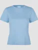 Women's Rib T-Shirt Blissful Blue sold by Shaping New Tomorrow