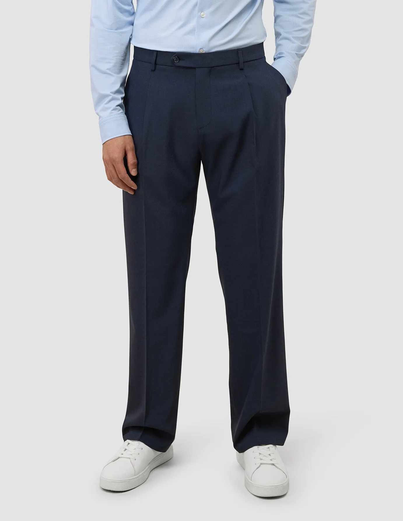 Tech Wool Suit Pants Relaxed Fit Navy sold by Shaping New Tomorrow