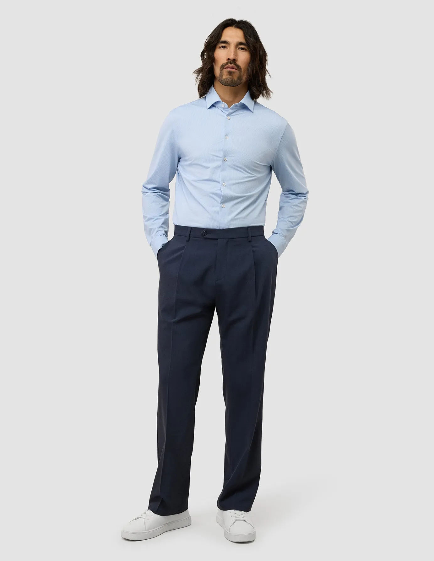 Tech Wool Suit Pants Relaxed Fit Navy sold by Shaping New Tomorrow product image thumbnail 2