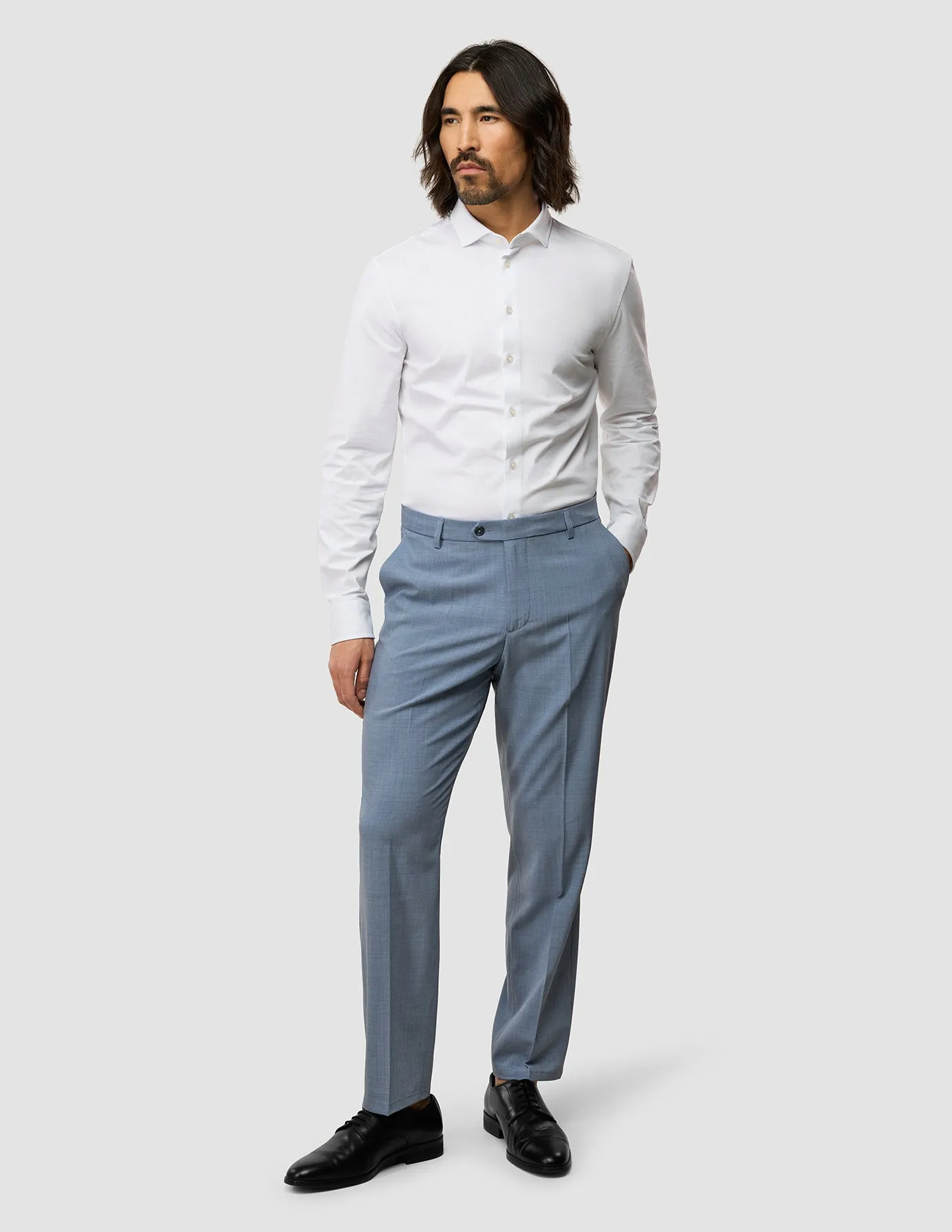 Tech Wool Suit Pants Regular Light Blue sold by Shaping New Tomorrow product image thumbnail 2