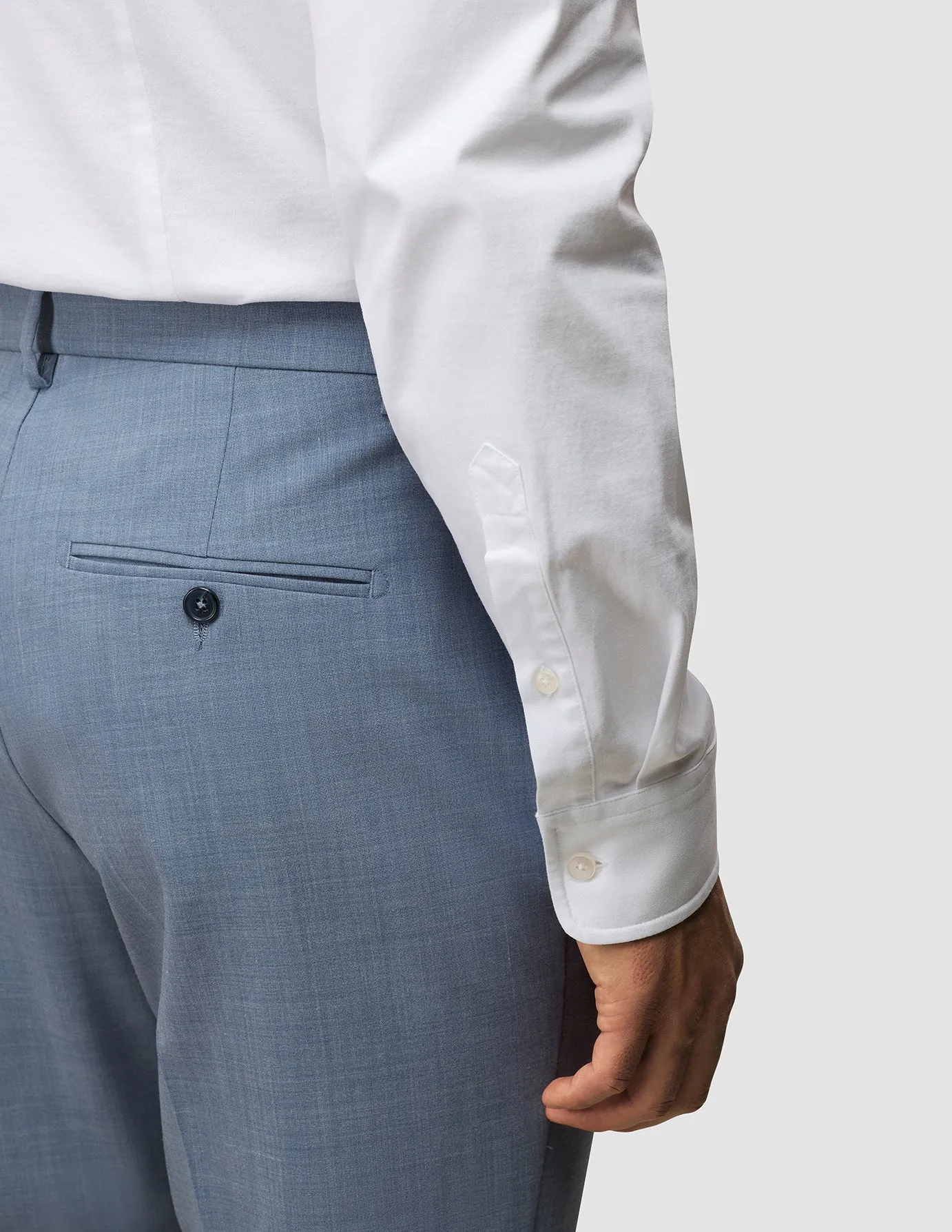 Tech Wool Suit Pants Slim Light Blue sold by Shaping New Tomorrow product image thumbnail 5