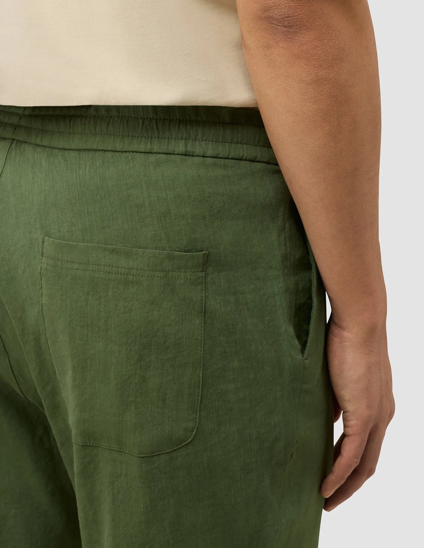 Refined Linen Pants Clover Green sold by Shaping New Tomorrow product image thumbnail 5