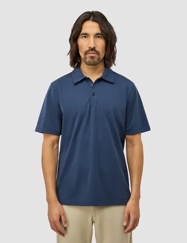 Evolve Pique Polo Navy sold by Shaping New Tomorrow