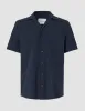 Seersucker Short Sleeve Shirt Dark Navy sold by Shaping New Tomorrow