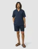 Seersucker Short Sleeve Shirt Dark Navy sold by Shaping New Tomorrow