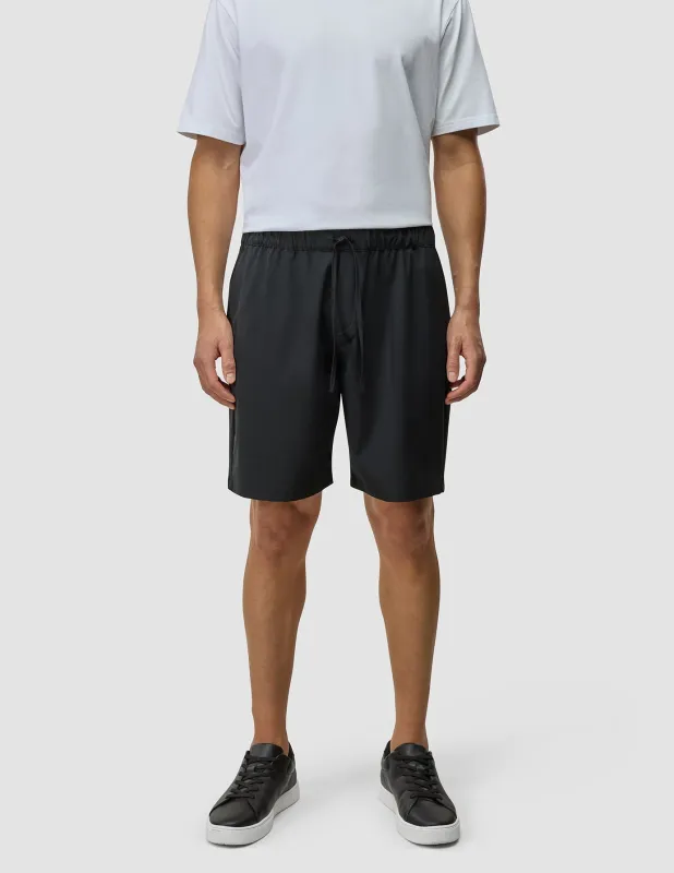 Tech Linen Elastic Shorts Black sold by Shaping New Tomorrow