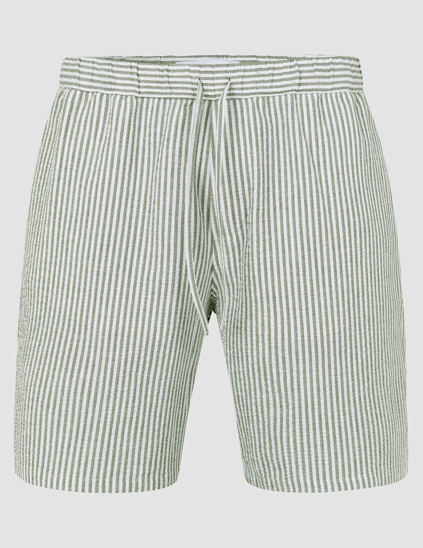 Seersucker Shorts Green Stripes sold by Shaping New Tomorrow product image thumbnail 3