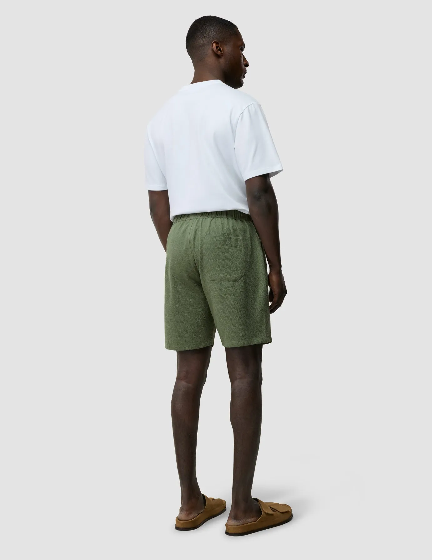 Seersucker Shorts Clover Green sold by Shaping New Tomorrow product image thumbnail 4
