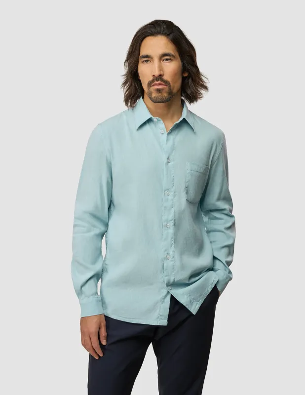 Refined Linen Long Sleeve Shirt Sky Blue sold by Shaping New Tomorrow
