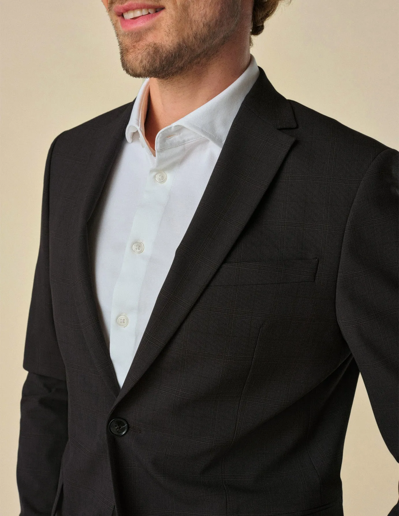 Essential Blazer Regular Black Check sold by Shaping New Tomorrow product image thumbnail 4