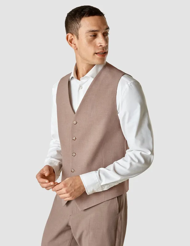 Essential Vest Dusty Lilac Melange sold by Shaping New Tomorrow