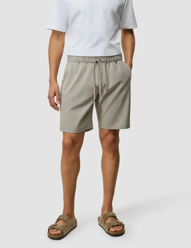 Tech Linen Elastic Shorts Raw Beige sold by Shaping New Tomorrow