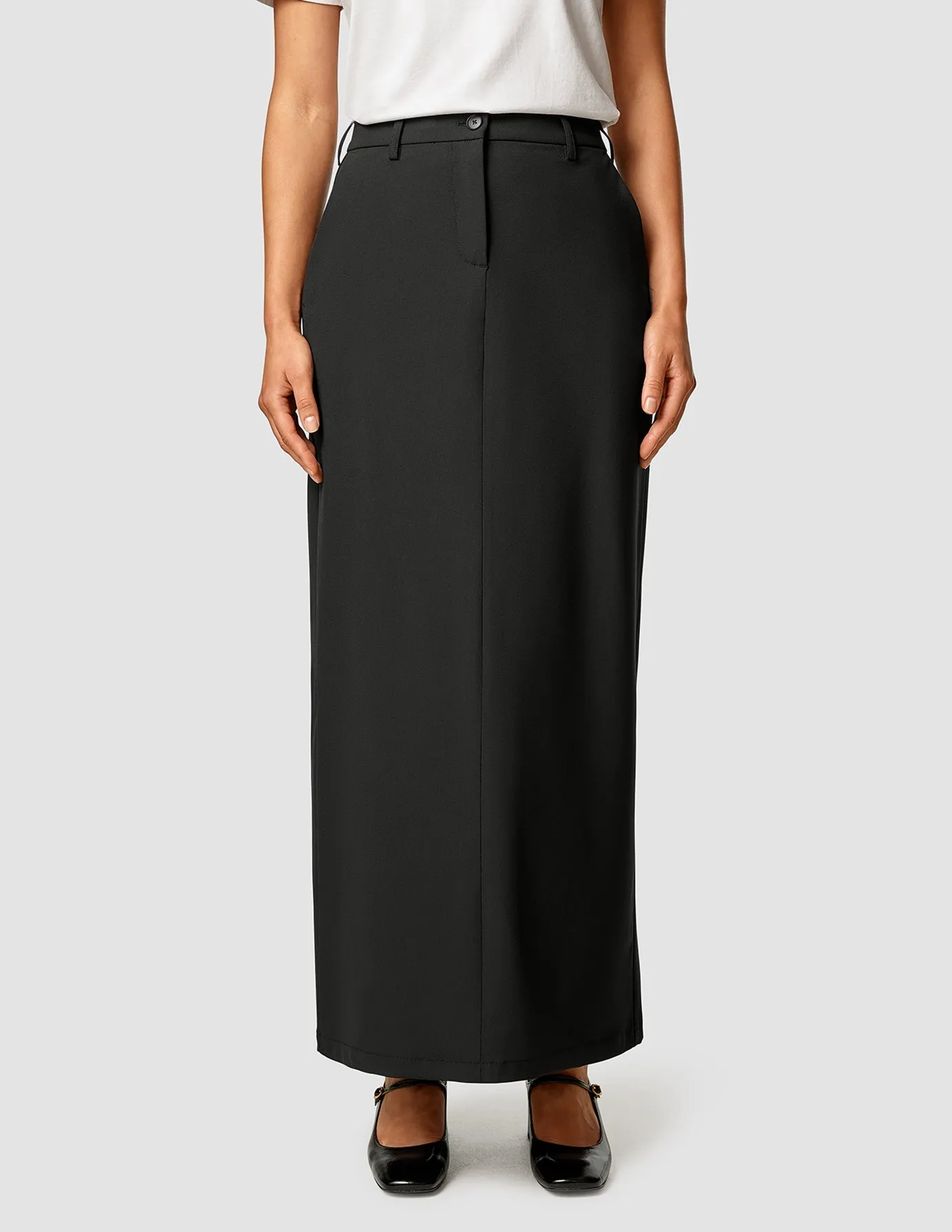 Essential Set Black Long Vest & Maxi Skirt sold by Shaping New Tomorrow product image thumbnail 3