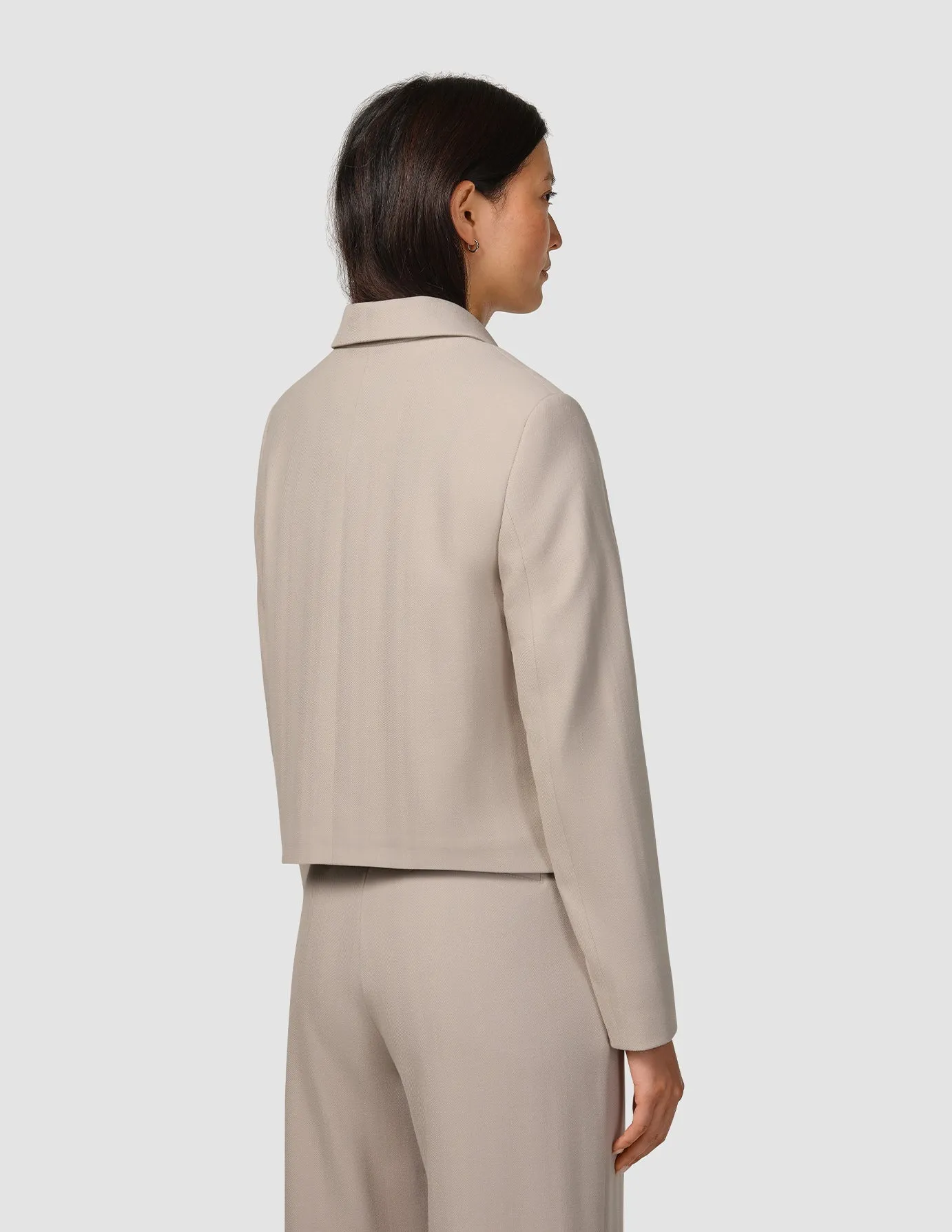 Serene Set Greige Wide Fit Pants & Short Jacket sold by Shaping New Tomorrow product image thumbnail 4
