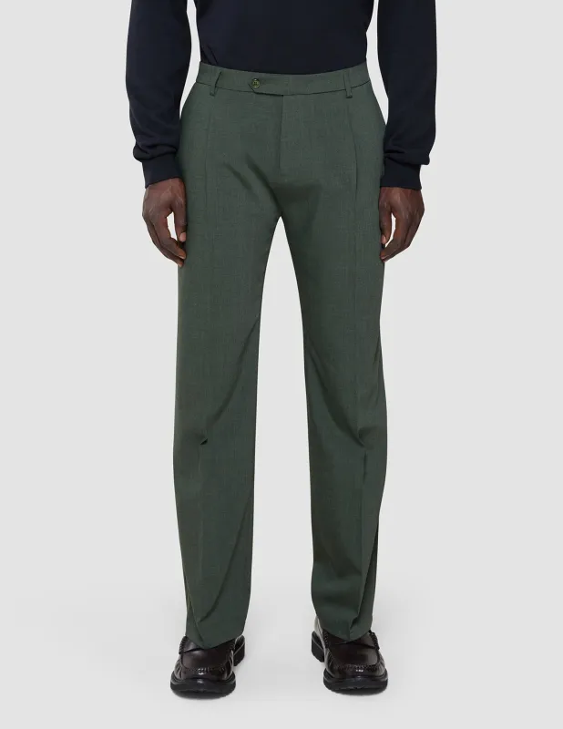 Tech Wool Suit Pants Relaxed Fit Green Night sold by Shaping New Tomorrow