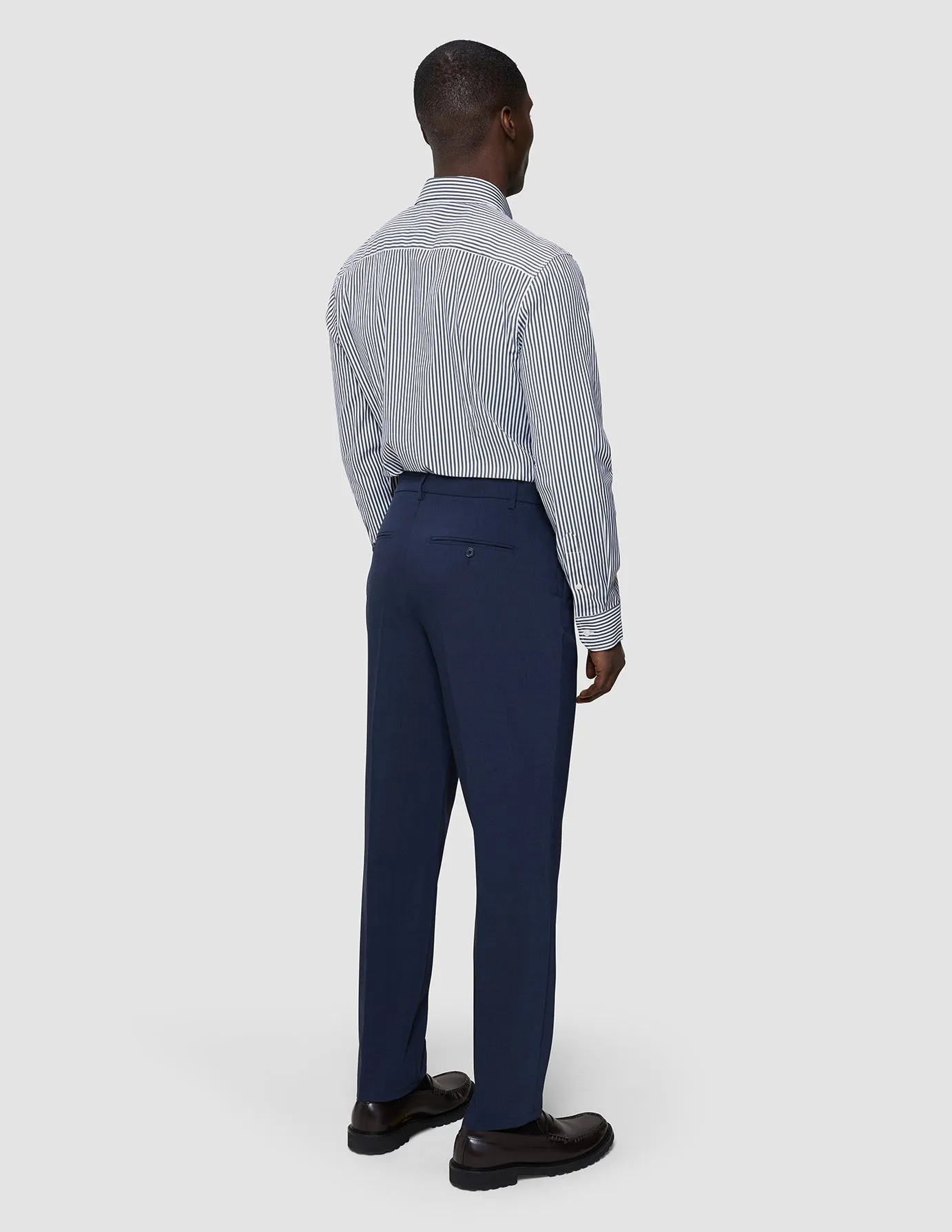 Elevated Shirt Navy Stripe Thin Slim sold by Shaping New Tomorrow product image thumbnail 5