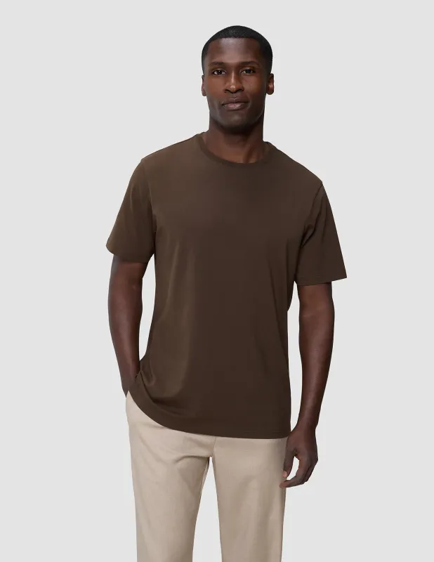 Supima T-shirt Saddle Brown sold by Shaping New Tomorrow