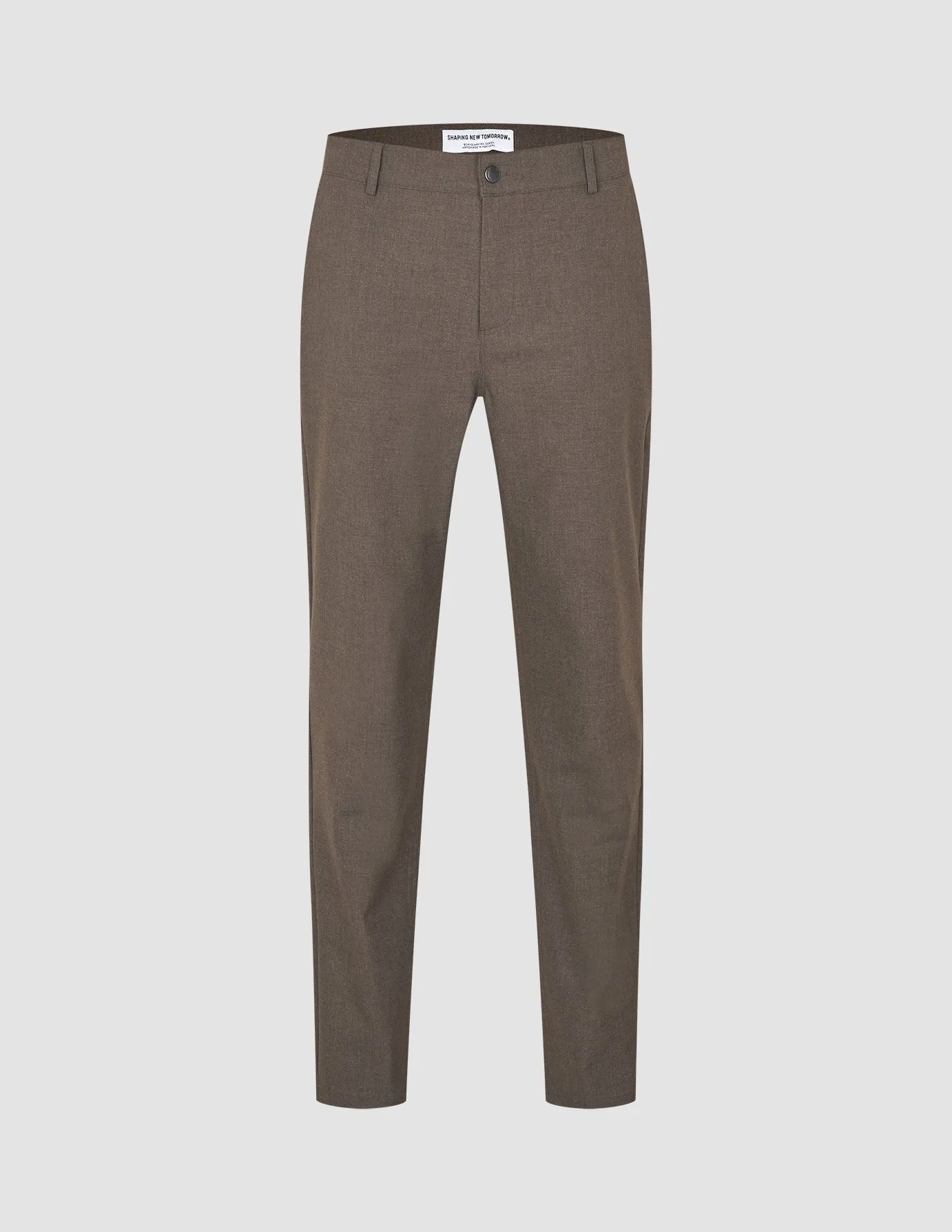 Essential Pants Regular Saddle Brown Melange sold by Shaping New Tomorrow product image thumbnail 3
